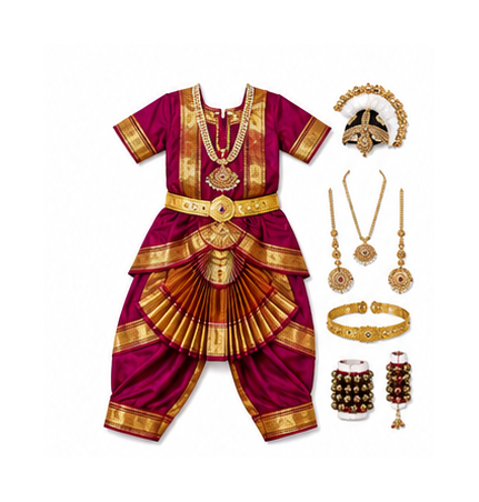 Bharatanatyam costume