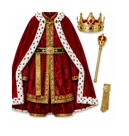 Historical king costume